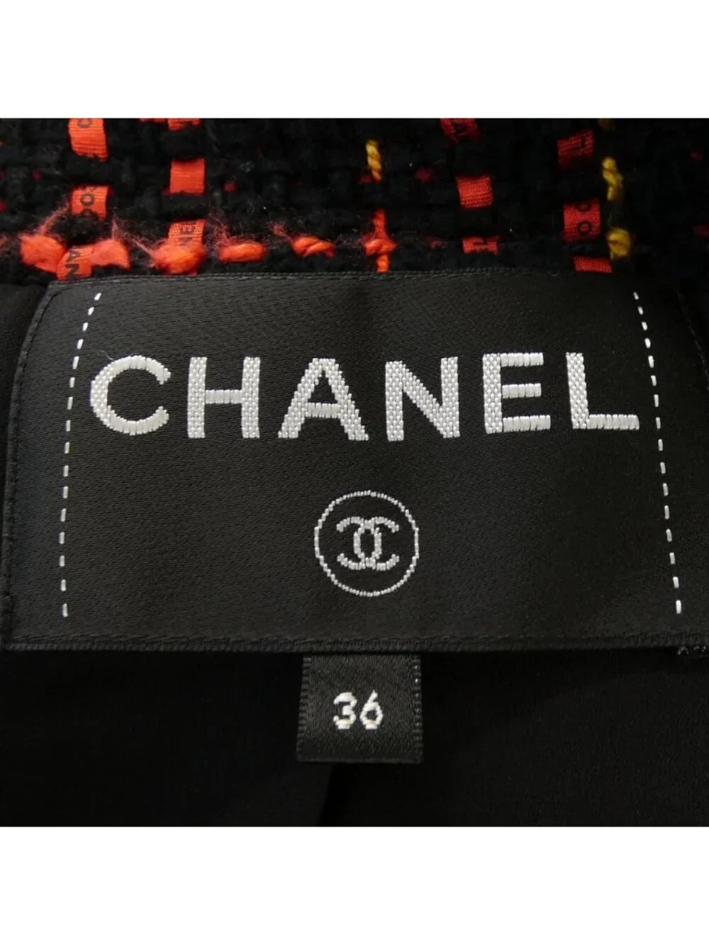 Chanel Collarless Jacket Black